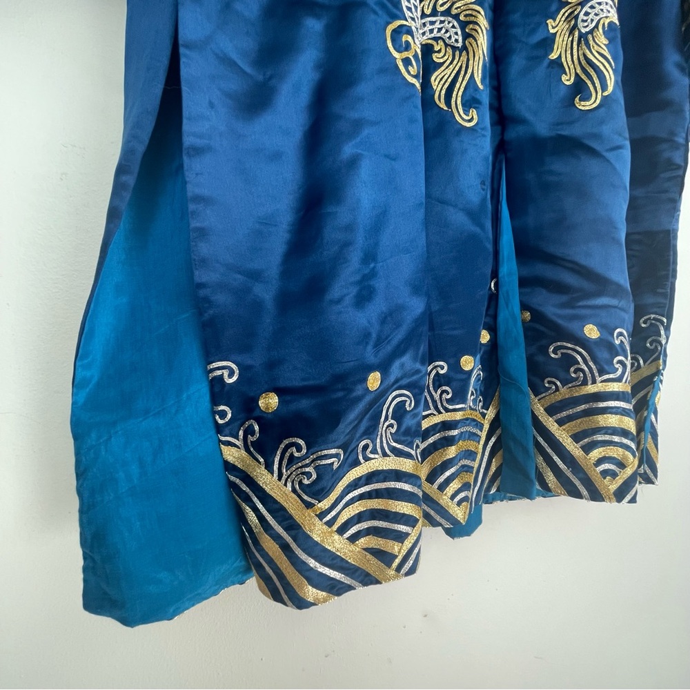 Vintage Magnolia Pure Silk Hand Embroidered Dragon Robe/Jacket - Shanghai - Picture 3 of 6